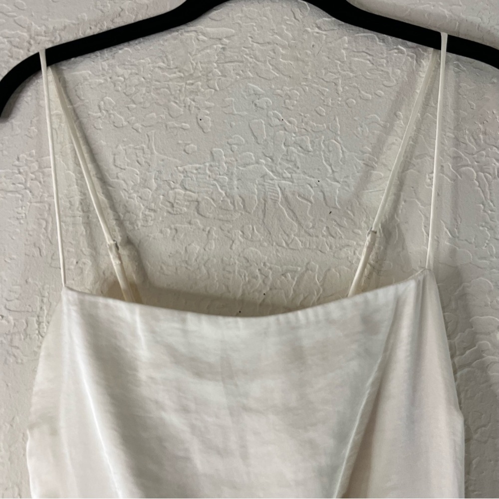 The A&F Julia Slip Cowl Back Bow Maxi Dress in Pearl White - Picture 5 of 15